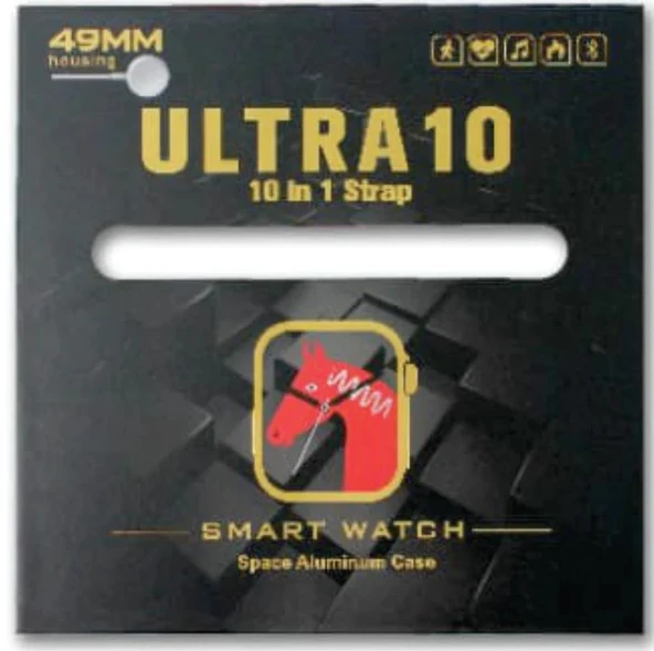 Ultra10 Akıllı Saat, 10 Kordon - Resim 3