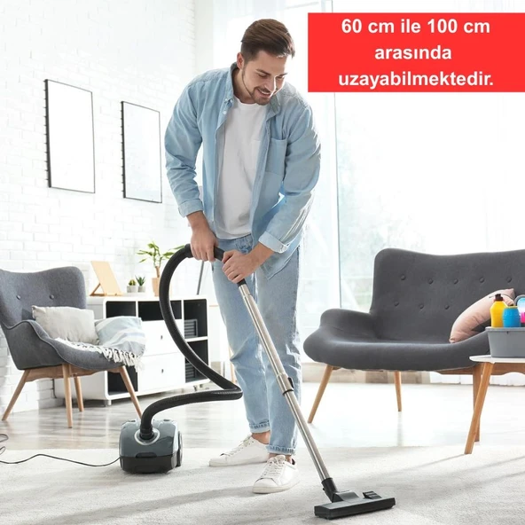 Philips Power Pro Compact Paslanmaz Çelik Teleskopik Süpürge Borusu - Resim 8