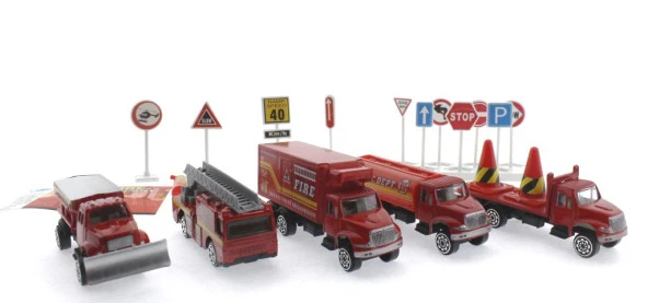 Die Cast Metal 20 Parça İtfaiye Seti - Tankerli ürün görseli 1