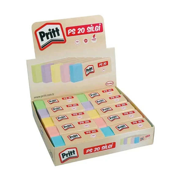 Pritt PS-20 Pastel Renkler Silgi ürün görseli 1