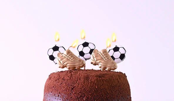 Futbol Temalı Mum 5 li - Resim 3