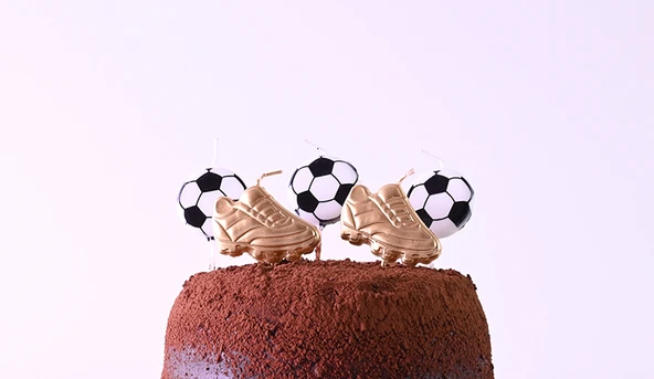 Futbol Temalı Mum 5 li - Resim 2