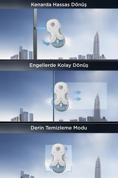 Hutt Akıllı Cam Silme Temizleme Robotu C7 - Resim 8