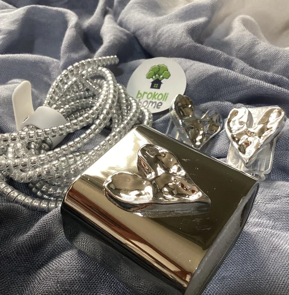 Brokoli Home iPhone 18W/20W Uyumlu Şarj Kılıfı, Şarj Örme Aparatı, Kablo Koruyucu Aparatı,G.Kalp ürün görseli 1
