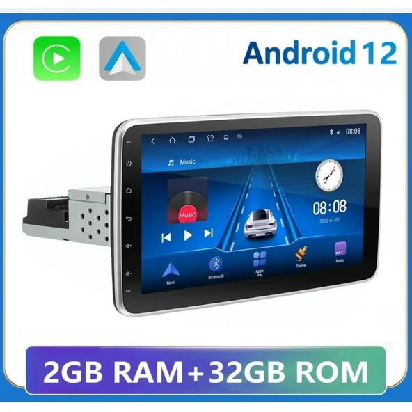 UNİVERSAL 360 DERECE DÖNEN MULTİMEDYA TEYP 10.1İNÇ 2 32 - Resim 5