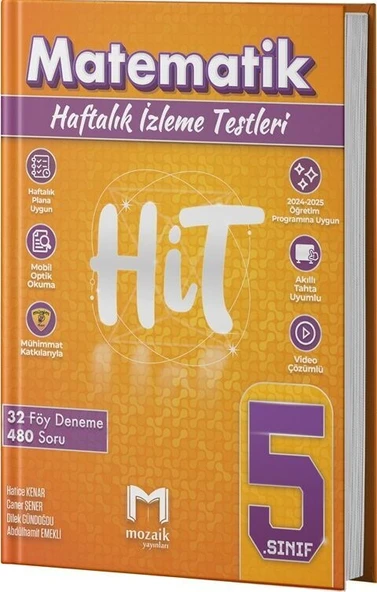 5. Sınıf Matematik HİT 32 Deneme Mozaik Yayınları ürün görseli 1