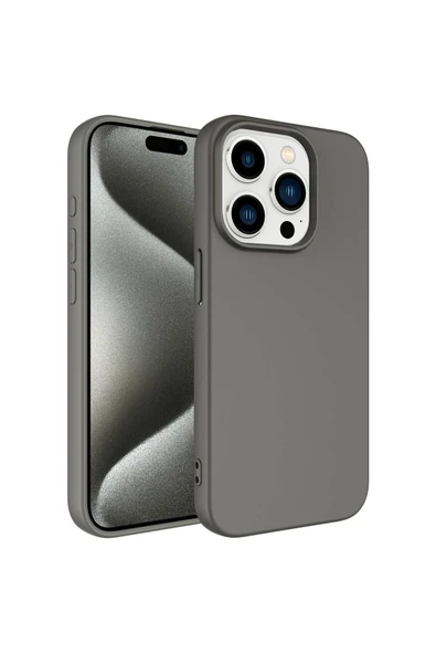 Apple Iphone 15 Pro Heptekiletişim Lsr Lansman Kılıf-titanyum ürün görseli 1