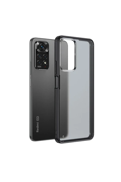 Xiaomi Redmi Note 11 Pro 5G Kılıf Köşe Korumalı Arkası Mat Buzlu Sert Kapak (VOLKS) ürün görseli 1
