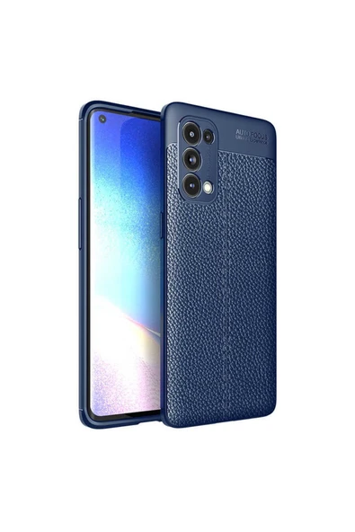 Oppo Reno 5 Pro 5g Kılıf Deri Görünümlü Renk Atmayan Dayanaklı Silikon Kapak (niss) ürün görseli 1