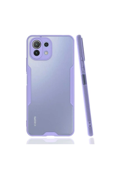Xiaomi Mi 11 Lite Kılıf Kamera Korumalı Ultra Ince Buzlu Mat Renkli Silikon Kapak(parfe) ürün görseli 1