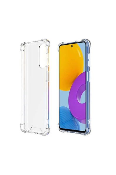 Samsung Galaxy M52 Şeffaf Kılıf Köşelerde Darbelere Karşı Ultra Kalınlık (antishock) ürün görseli 1