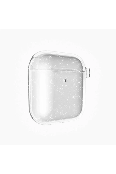 Apple Airpods Allstar Kılıf Parlayan Simli Saydam Renkli (Airbag 32) ürün görseli 1