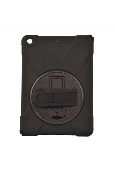 Apple iPad 9.7 2017 (5.Nesil)Kılıf Askılı Standlı Tank Koruyucu Dönebilen Kapak (DEFENDER) ürün görseli 1
