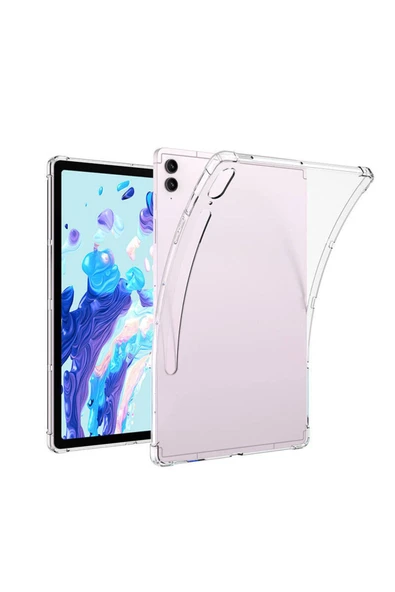 Samsung Galaxy Tab S10 Ultra Şeffaf Tablet Kılıf Köşelerden Ultra Dayanıklı Tasarım (T-ANTİ) ürün görseli 1