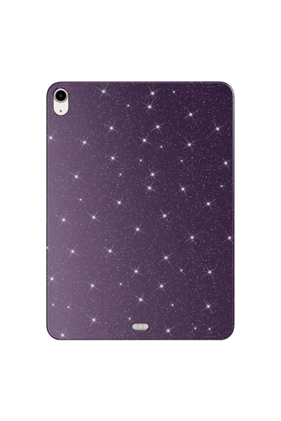 Apple iPad Air 10.9 2020 (4 Nesil) Tablet Kılıf Simli Parlak Görünümlü Kapak (Koton Case) ürün görseli 1