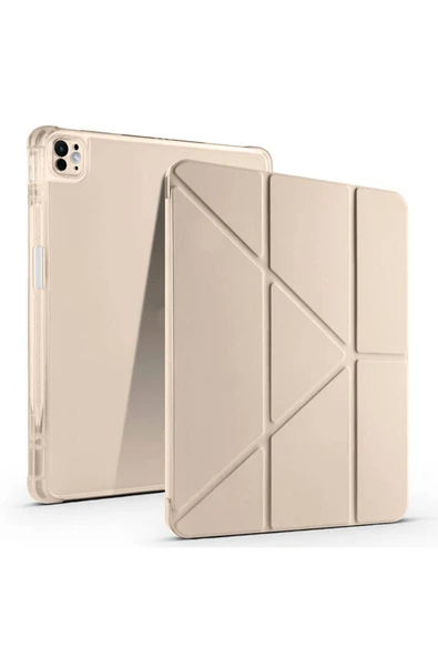 Apple iPad Air 13 2025 M3 Kılıf Kalem Bölmeli Standlı 360 Derece Tam Korumalı Tasarım (TR) ürün görseli 1