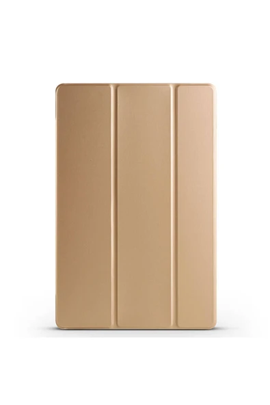 Galaxy Tab S9 FE Uyumlu Zore Smart Cover Standlı 1-1 Kılıf-Rose Gold ürün görseli 1