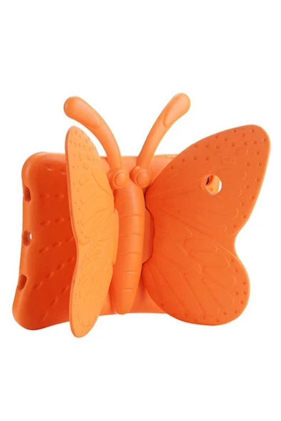 İpad Mini 1. Nesil Uyumlu Butterfly Standlı Tablet Kılıf-turuncu ürün görseli 1
