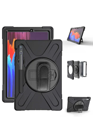 Samsung Galaxy Tab S7 T870 Kılıf Heptekiletişim Defender Tablet Silikon-siyah ürün görseli 1