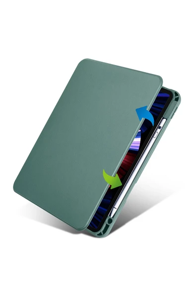 Ipad 9. 8. 7. Nesil 10.2" 2021 Kılıf Kalemlikli Standlı Akıllı A2602 A2603 A2604 A2605 -ter! ürün görseli 1