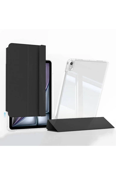 Apple iPad Air 11 2024 Uyumlu Tablet Kılıf Magnetik Ayrılabilen Airbagli Ultra Korumalı Kapak ürün görseli 1