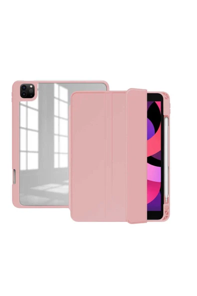 Ipad Pro 12.9 2020 4.nesil Kılıf Kalem Bölmeli Arkası Şeffaf A2229 A2069 A2232 A2233 (NORT) ürün görseli 1