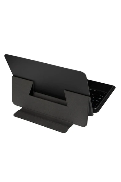 Ipad Pro 12.9 5. Uyumlu Nesil 6. Nesil Border Keyboard Bluetooth Klavyeli Standlı Tablet Kılıfı ürün görseli 1