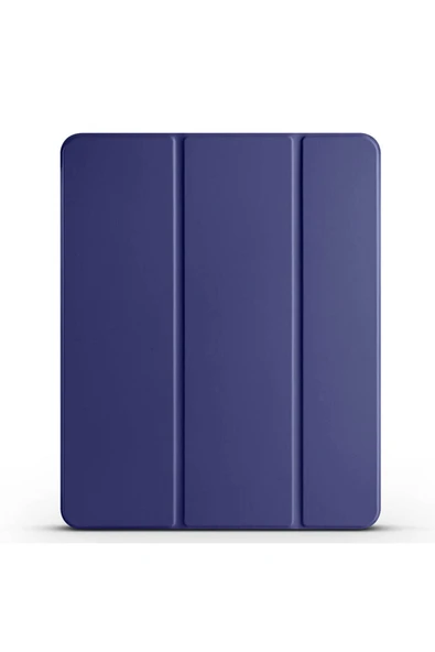 Apple iPad Air 10.9 2022 (5.Nesil) Kılıf Arkası Silikon Pu Deri 360 Korumalı Tasarım (SC.) ürün görseli 1