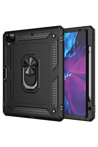 İpad Pro 12.9 2020 (4.NESİL) - Uyumlu Tablet Vega Kapak-siyah ürün görseli 1