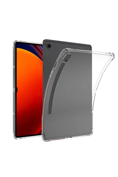 Samsung Galaxy Tab S8 Şeffaf Tablet Kılıf Köşelerden Ultra Dayanıklı Kalem Bölmeli Tasarım(T-ANTİ) ürün görseli 1