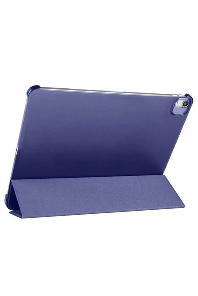 Apple iPad Pro 11 2022 M2 Kılıf Arkası Silikon Pu Deri 360 Korumalı Tasarım (SC.) - Resim 4