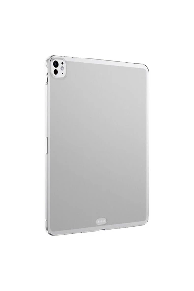 Apple iPad Pro 13 2024 Şeffaf Silikon Tablet Kılıf (T-SÜPER) ürün görseli 1