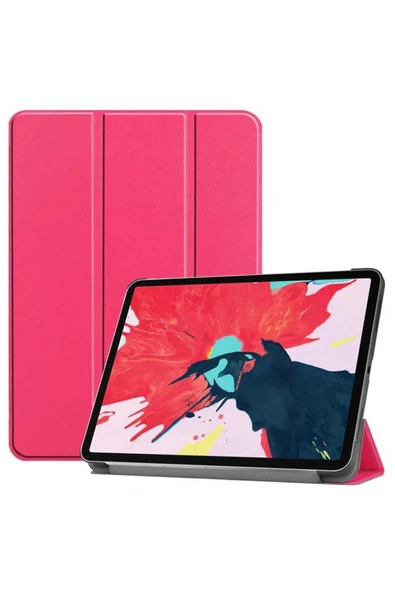 Ipad Pro 12.9 2020 4.nesil Kılıf Arkası Silikon Pu Deri 360 Koruma A2229 A2069 A2232 A2233 (sc.) ürün görseli 1