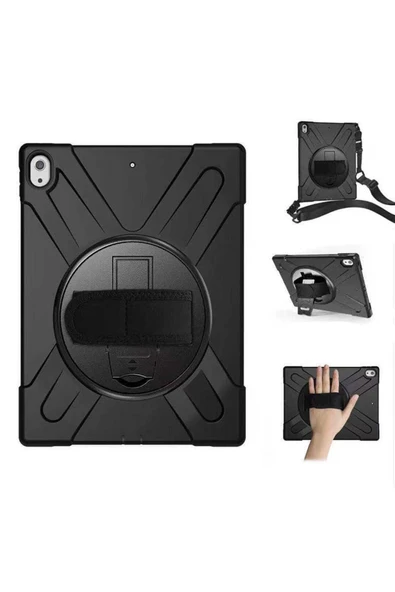 Ipad Pro 12.9 3. 4. 5. 6. Nesil Kılıf Askılı Standlı Tank 2018 - 2022 (DEFENDER) ürün görseli 1