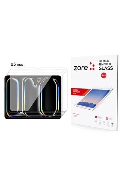 Apple iPad 13 Pro 2024 Ekran Koruyucu Tablet Temperli Cam (5in1) ürün görseli 1