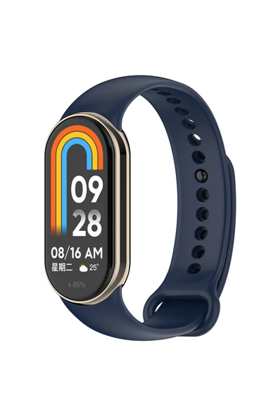 Xiaomi Mi Band 9 Serisi Klasik Kordon Silikon Strap Kayış-Koyu Kırmızı ürün görseli 1