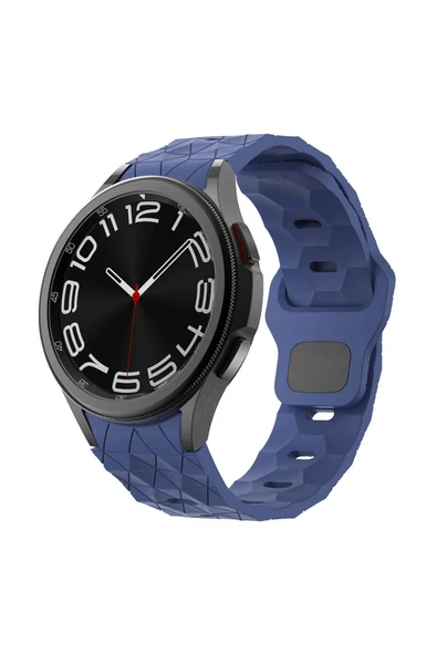 Samsung Galaxy Watch 6 44mm Heptekiletişim Krd-116 20mm Desenli Spor Tasarımlı Silikon Kordon- ürün görseli 1