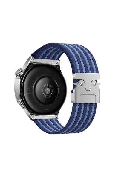 Huawei GT2 46mm 22mm Hasır Örgülü Kordon Naylon Gösterişli Tasarımlı (KRD-133) ürün görseli 1