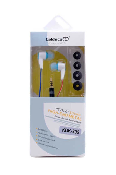 Yüksek Kalite ve Ses Performanslı Kulaklık (Caldecott KDK-305 Mp3 Stereo Kulaklık) ürün görseli 1