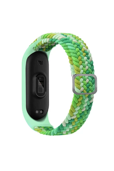 Xiaomi Mi Band 3/4/5/6 Örgülü Kordon Esnek Yapılı Metal Tokalı Tasarım (KRD-49) ürün görseli 1