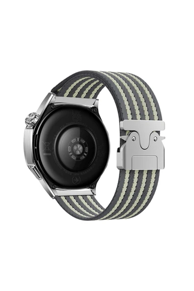 Huawei Watch GT 3 42mm 22mm Hasır Örgülü Kordon Naylon Gösterişli Tasarımlı (KRD-133) ürün görseli 1
