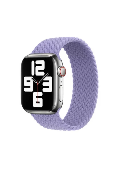 Watch 2/3/4/5/6/7/8/se/38mm 40mm 41mm Uyumlu  Hasır Kordon Medium 14.7cm (KRD-32) ürün görseli 1