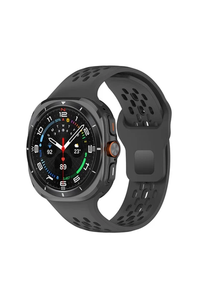 Samsung Galaxy Watch Ultra 47mm Delikli Tasarım Silikon Kordon (KRD-119) ürün görseli 1