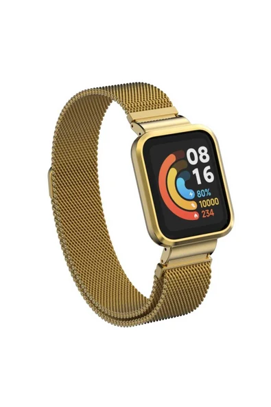 Xiaomi Redmi Watch (Mİ WATCH LİTE) Uyumlu Krd-58 Metal Kordon-rose Gold ürün görseli 1