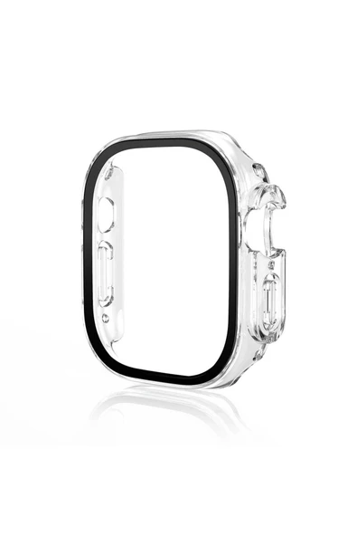 Apple Watch Ultra 49mm Kasa ve Ekran Koruyucu Tam Kaplayan Eğimli Darbe Emicili (01) ürün görseli 1