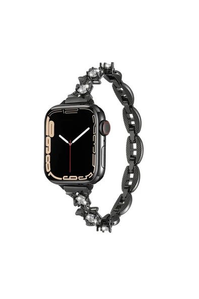 Apple Watch 2/3/4/5/6/7/8/9/se/ultra/nike 42mm 44mm 45mm 49mm Metal Kordon Tasarım (KRD-104) ürün görseli 1