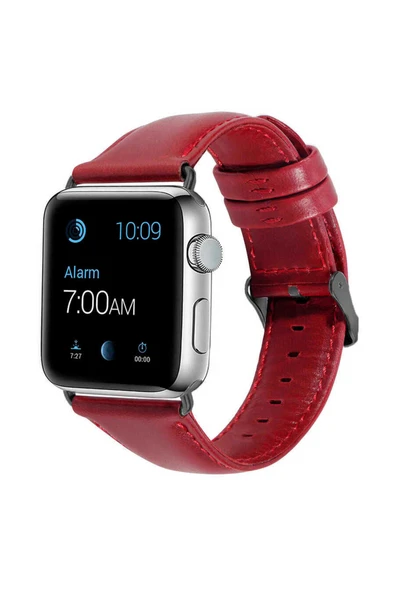Apple Watch 44mm Luxury Leather Deri Heptekiletişim Kordon-no4 ürün görseli 1