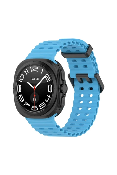 Samsung Galaxy Watch Ultra 47mm Tırtıklı Tasarım Silikon Kordon (KRD-118) ürün görseli 1