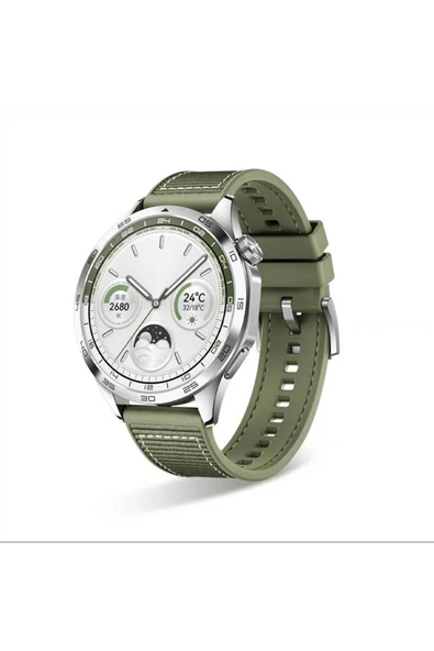 Huawei Watch GT 3 46mm Silikon Kordon Dikiş Desenli (krd-102) ürün görseli 1