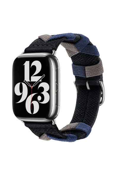Apple Watch 38mm Clo- Krd-97 Sarmal Örgü Tasarımlı Kordon-haki ürün görseli 1